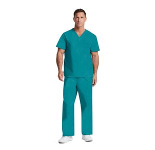 Signature Scrub Top Teal L