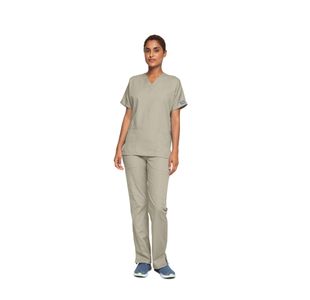 4700 Unisex Scrub Top Khaki S