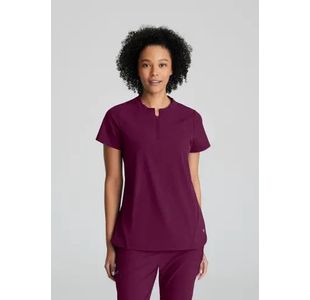 One Flux Scrub Top Wine 4Xl