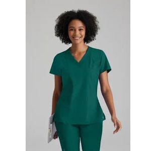 One Racer Scrub Top Hunt Grn 3Xl