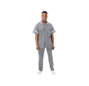 Philip Male Tunic Storm Grey/Wht 36