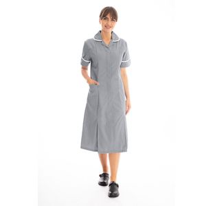 Nursing Dress Storm Grey/White 38