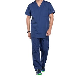 Prof V-Neck Scrub Top Navy 2Xl