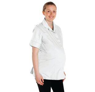 Maternity Tunic White/White Xs