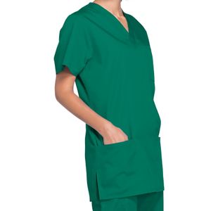 Prof V-Neck Scrub Top Hunt Green L