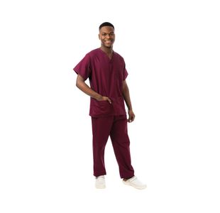 Unisex Lwt Scrub Top Maroon M