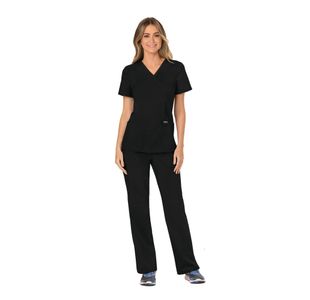 Revolution Mock Wrap Top Black Xs