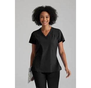 One Racer Scrub Top Black L