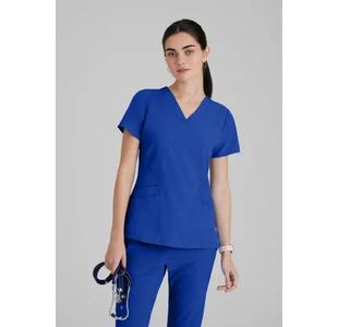 One Pulse Scrub Top Cobalt Xs