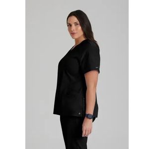 One Pulse Scrub Top Black 4Xl