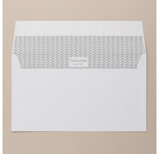 Communique S/Seal Dl Env White Plain (500)